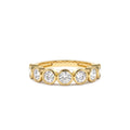 1.45 CTW 14K Bezel Setting Seven Stone Round Lab Grown Diamond Ring by Orlina Fine