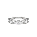 1.45 CTW 14K Bezel Setting Seven Stone Round Lab Grown Diamond Ring - view 2