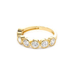 1.45 CTW 14K Bezel Setting Seven Stone Round Lab Grown Diamond Ring - view 4