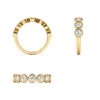 1.45 CTW 14K Bezel Setting Seven Stone Round Lab Grown Diamond Ring - view 5