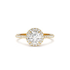 1.25 CTW 14K Halo Setting Round Brilliant Lab Grown Diamond Engagement Ring by Orlina Fine