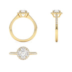 1.25 CTW 14K Halo Setting Round Brilliant Lab Grown Diamond Engagement Ring - view 5