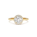 1.20 CTW 14K Halo Setting Round Lab Grown Diamond Engagement Ring by Orlina Fine