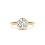 1.20 CTW 14K Halo Setting Round Lab Grown Diamond Engagement Ring by Orlina Fine