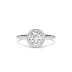 1.20 CTW 14K Halo Setting Round Lab Grown Diamond Engagement Ring - view 2