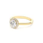 1.20 CTW 14K Halo Setting Round Lab Grown Diamond Engagement Ring - view 4