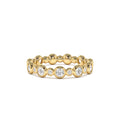14K Gold Bubble Diamond 3/4 Eternity Wedding Ring by Orlina Fine