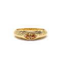 14K Marquise Shape Citrine Beveled Ring by Orlina Fine