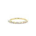 14K Baguette and Round Diamond Ring by Orlina Fine