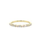 14K Baguette and Round Diamond Ring by Orlina Fine
