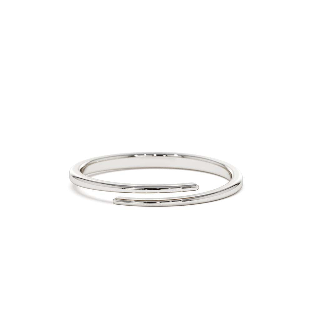 14K Gold Stacking Criss Cross Ring - view 3