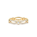 14K Infinity Diamond Eternity Ring by Orlina Fine