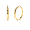 14K Large Gold Hoop Earrings 35MM by Orlina Fine