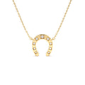 14K Good Luck Diamond Horseshoe Necklace by Orlina Fine