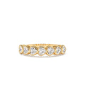 14K Heart Shape Horizontal Bezel Setting Diamond Ring by Orlina Fine