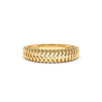 14K Unique Statement Stacking Gold Ring by Orlina Fine