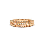 14K Unique Statement Stacking Gold Ring - view 2
