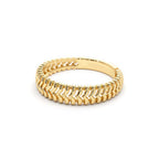 14K Unique Statement Stacking Gold Ring - view 4