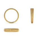 14K Unique Statement Stacking Gold Ring - view 5