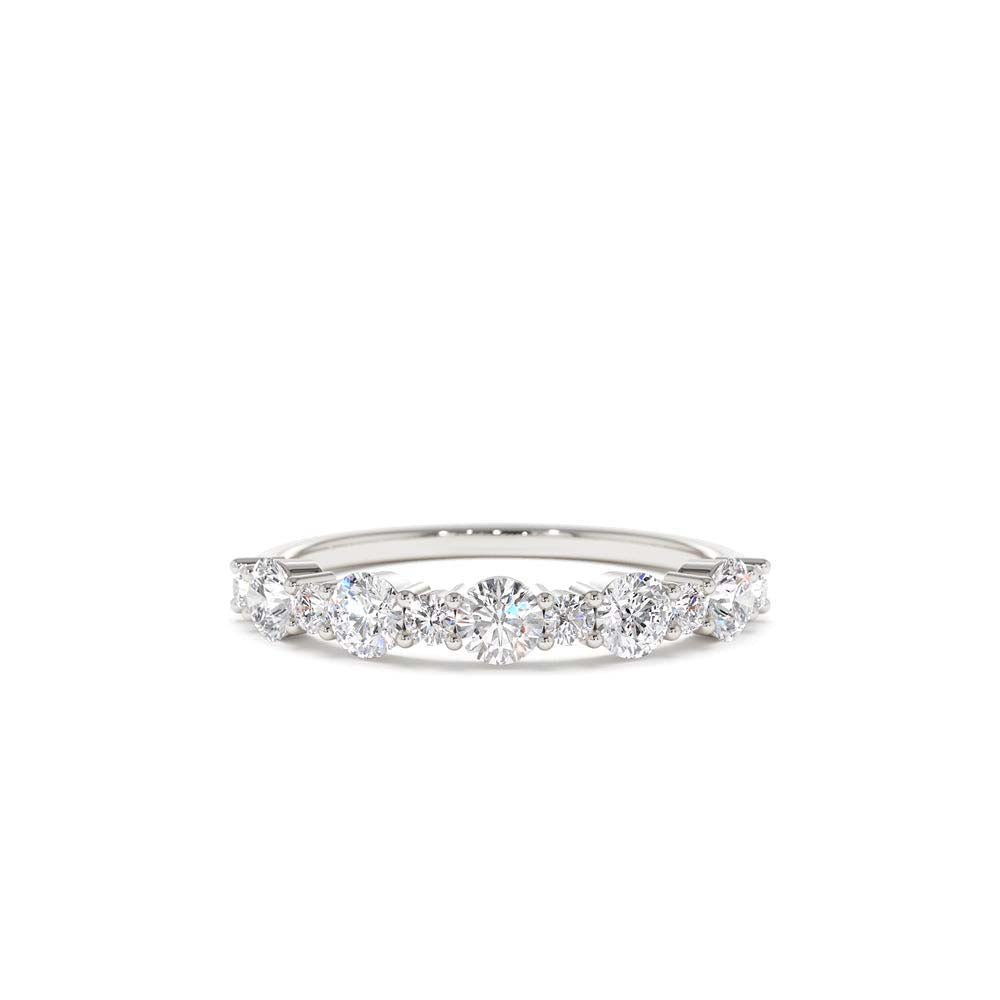 14K Round Diamond Mix Size Anniversary Ring - view 3