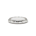 14K 3MM Unique Diagonal Cut Design Gold Ring - view 3