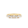 14K Heart Shaped Diamond Ring w/ Pave Diamonds by Orlina Fine