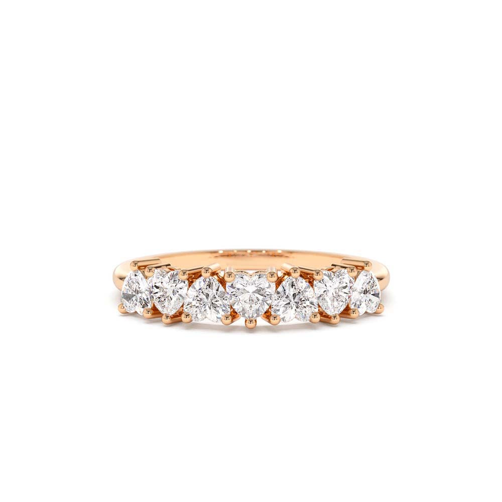 14K Heart Shape Up Down Prong Setting Diamond Ring - view 2