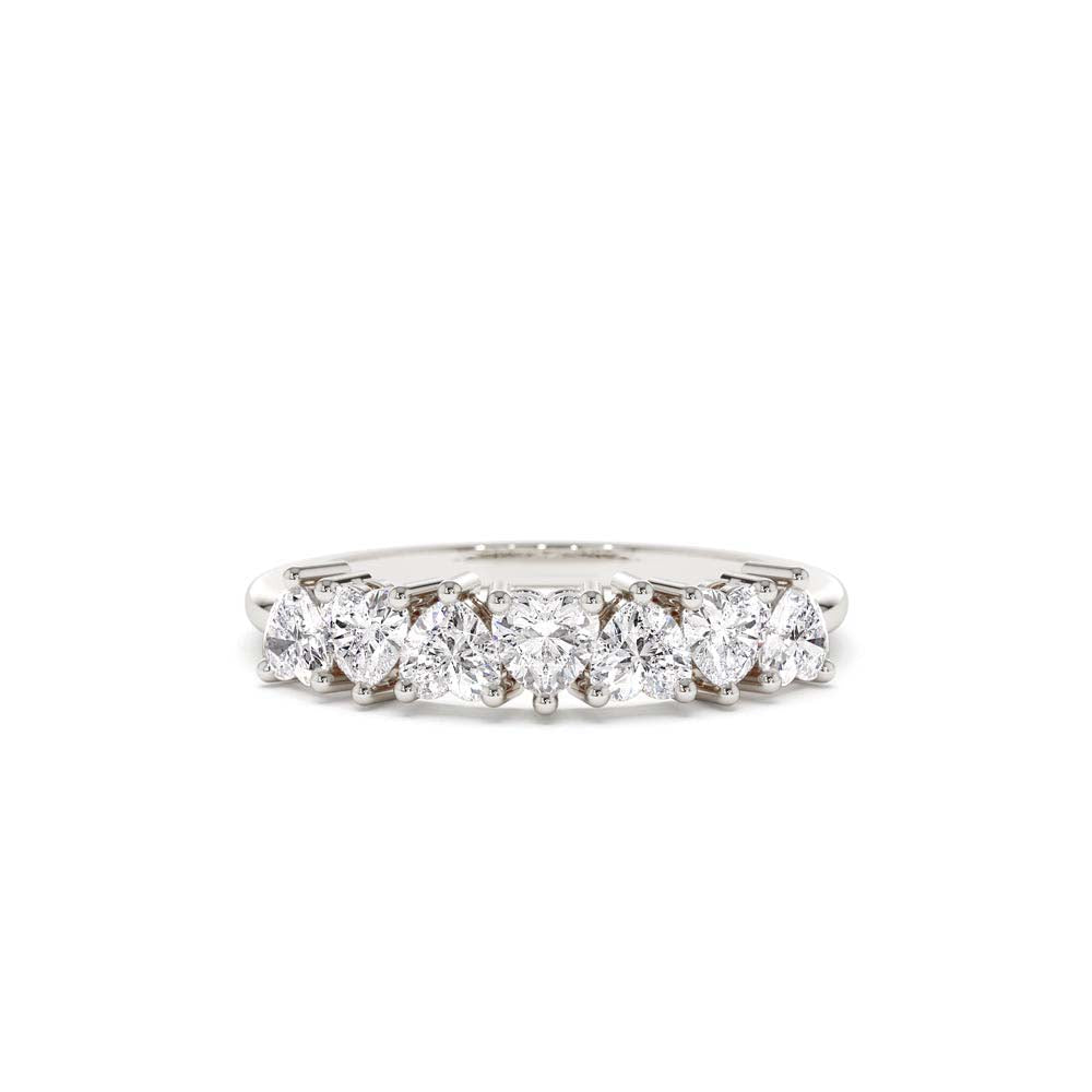 14K Heart Shape Up Down Prong Setting Diamond Ring - view 3