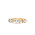 14K Heart Shape Horizontal Prong Setting Diamond Ring by Orlina Fine
