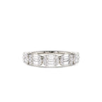 14K Baguette and Round Diamond Anniversary Ring - view 3