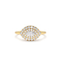 14K East to West Double Halo Marquise Diamond Ring by Orlina Fine
