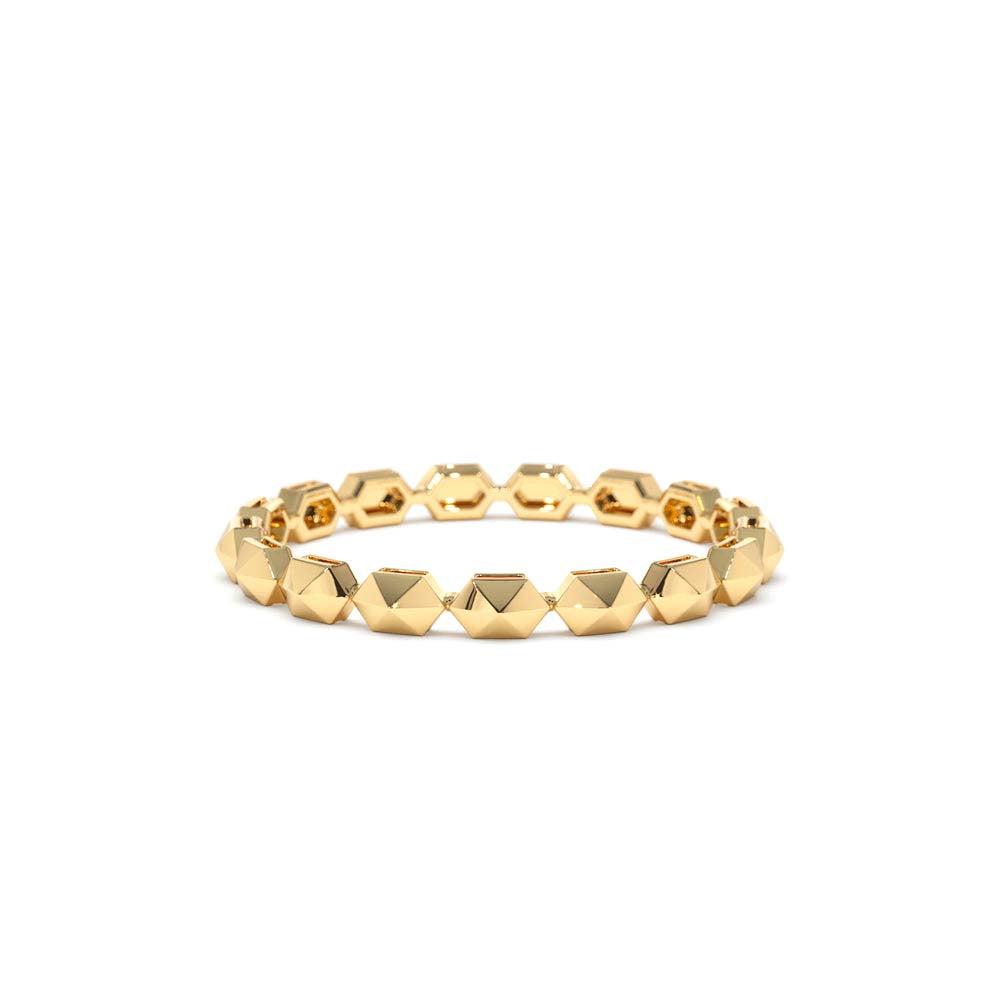 14K Petite Mini Pyramid Ring by Orlina Fine
