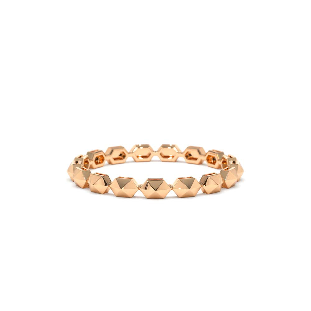 14K Petite Mini Pyramid Ring - view 2