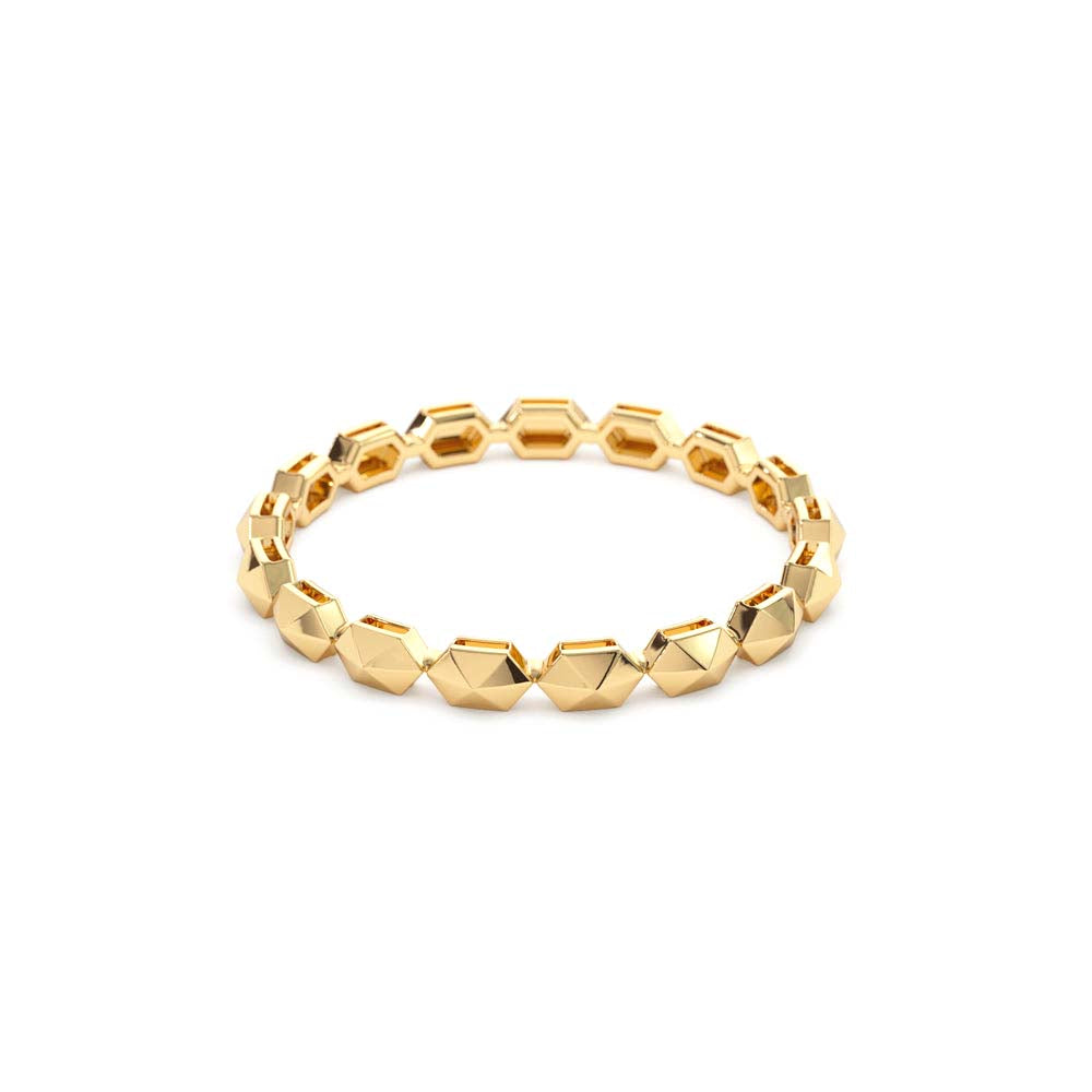 14K Petite Mini Pyramid Ring - view 4