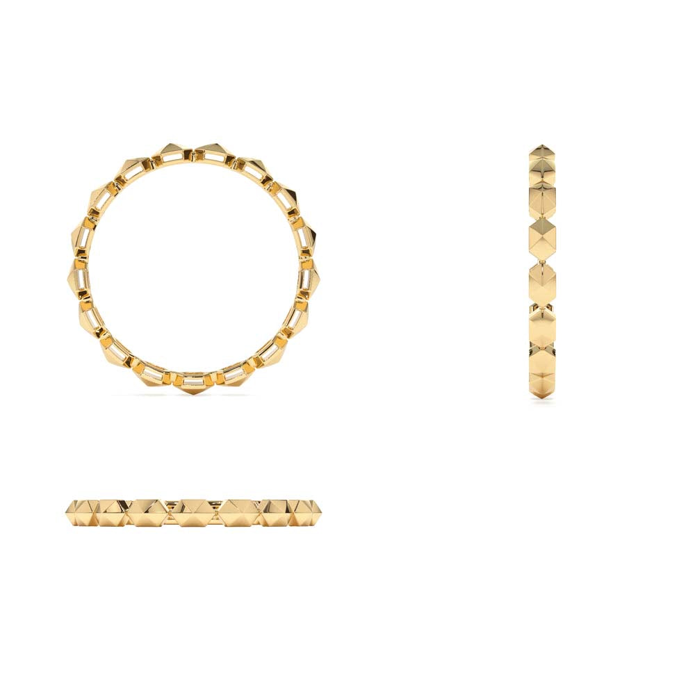 14K Petite Mini Pyramid Ring - view 5