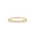 14K Dainty Stacking Diamond Wedding Band by Orlina Fine