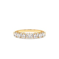 14K Pear Shaped & Tapered Baguette Diamond Anniversary Ring by Orlina Fine