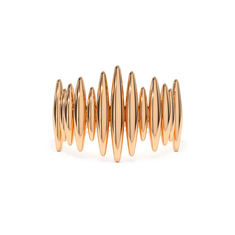 14K Unique Statement Gold Ring - view 2