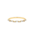 14K Stackable Dainty Baguette Diamond Ring by Orlina Fine