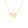 14K Gold Heart Necklace by Orlina Fine