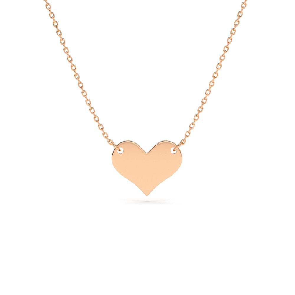 14K Gold Heart Necklace - view 2