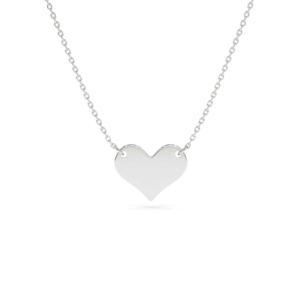 14K Gold Heart Necklace - view 3