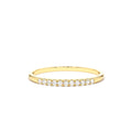 14K Gold 1.5MM Full Eternity Diamond Ring by Orlina Fine