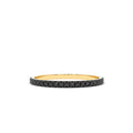 14K Gold Black Diamond Eternity Band by Orlina Fine