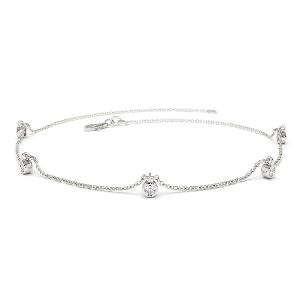 14K Gold Diamond by The Yard Dangling Solitaire Bracelet - view 4