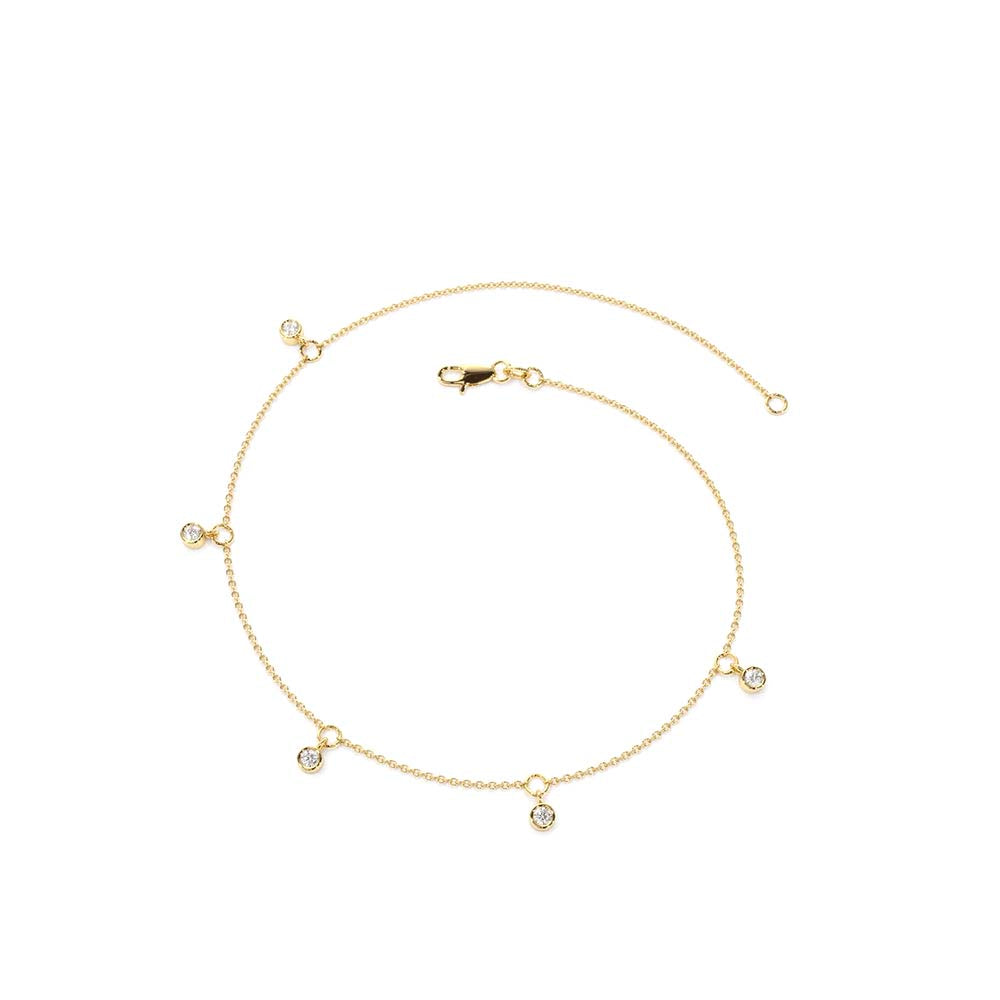 14K Gold Diamond by The Yard Dangling Solitaire Bracelet - view 6