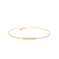14K Diamond Bar Bracelet by Orlina Fine