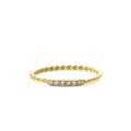 14K Gold Twisted Diamond Wedding Band by Orlina Fine