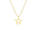 14K Star Necklace by Orlina Fine