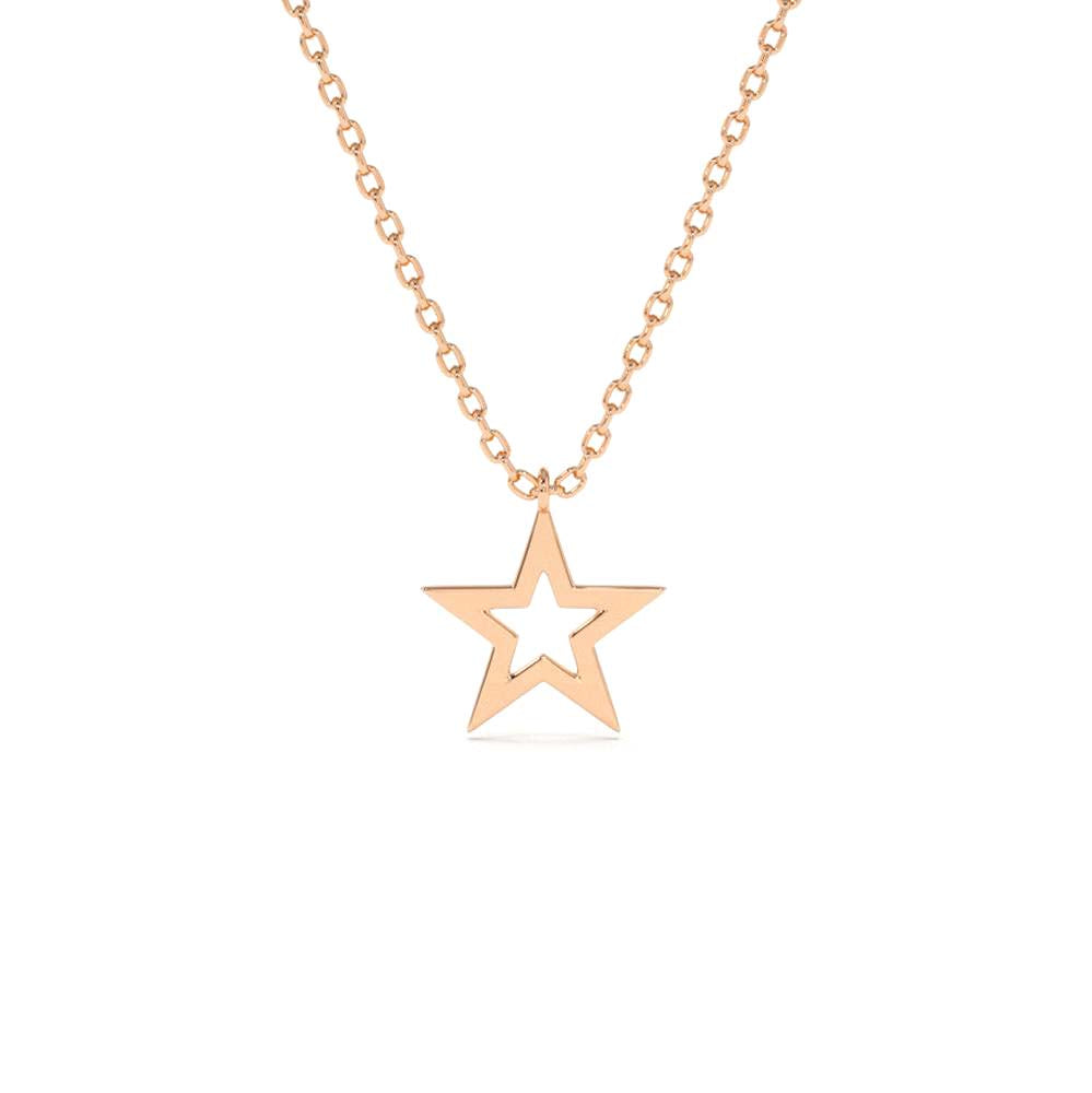 14K Star Necklace - view 2